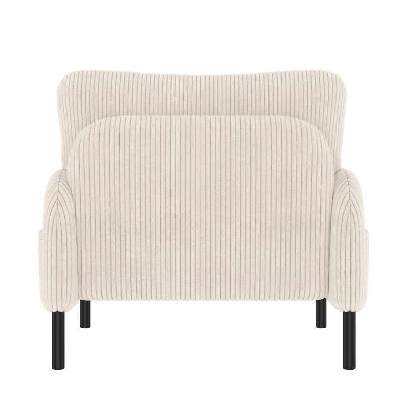 Upholstered Armchair, Beige
