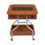 Table basse moderne et fonctionnelle avec roulettes, conception pliante et amplement de rangement pour un salon polyvalent