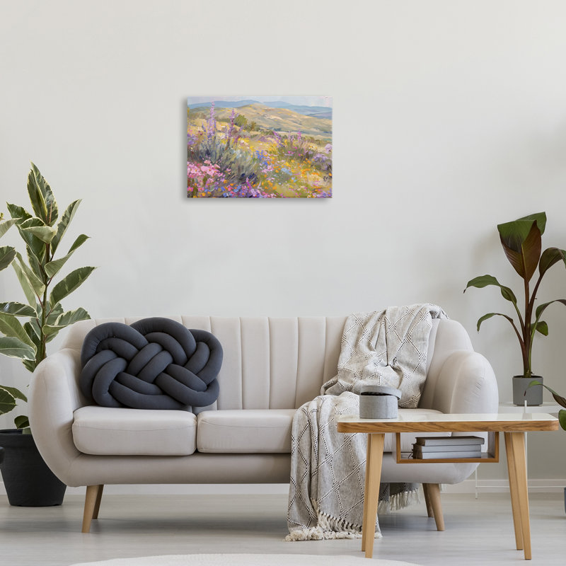  «High Desert Flowers», art mural sur toile par Gina Kelly, H 16 po x l 24 po