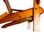 Chaise confortable en bois pliable pour l'extérieur avec siège incliné emblématique, accoudoirs larges, couleur populus en chêne, processus d'assemblage facile, capacité de poids de 250 lb, idéale pour la terrasse, au bord de la piscine