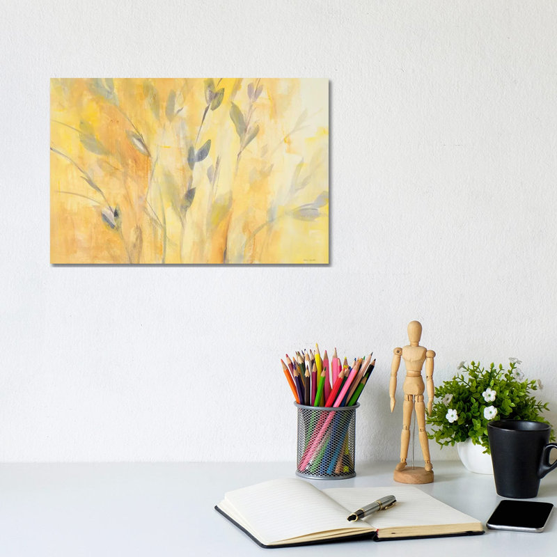 Misty Leaves by Lanie Loreth - Wrapped Canvas Painting, 20.32 cm H x 30.48 cm W