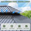 Pavillon de jardin en aluminium l 12 pi x P 10 pi - Pavillon de jardin en acier galvanisé avec rideaux et filets-100615239