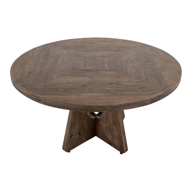 Natural Teca, 55" Dining Table, 29.75" H x 55" W x 55" D, Natural Teca