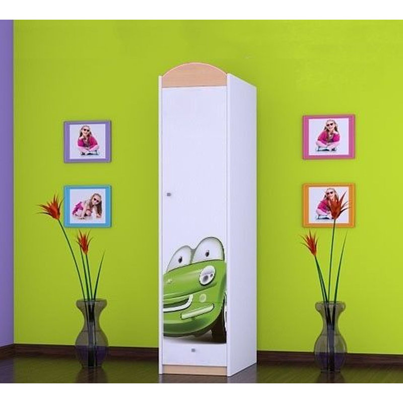 Kangley 1 Door Wardrobe, Beige