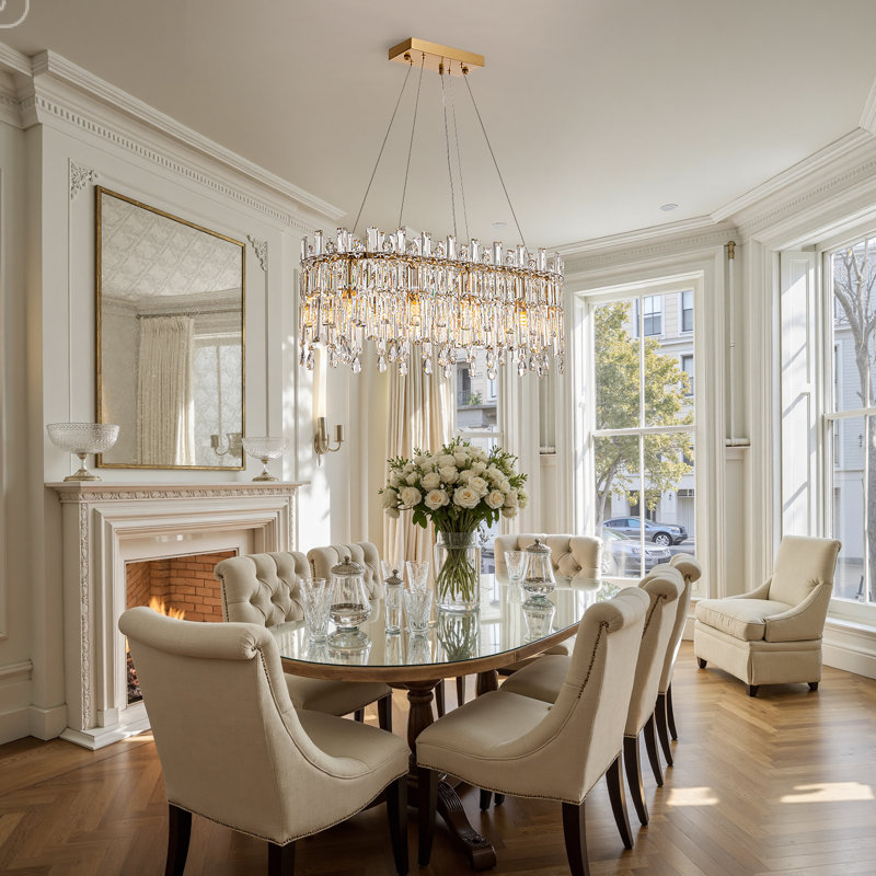 Lustre en cristal 31,5 "pour la salle à manger 31,5"