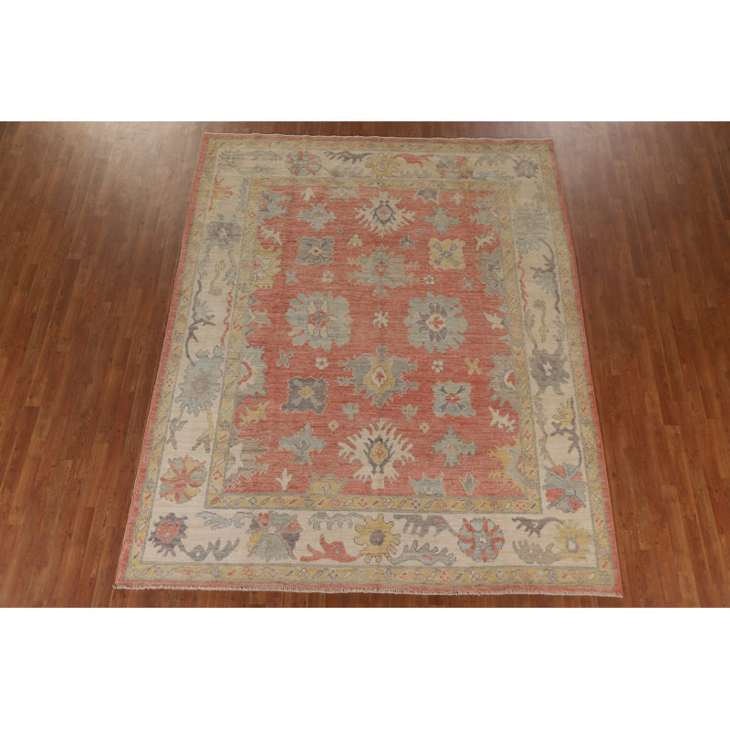 Vegetable Dye Oushak Turkish Area Rug 10
