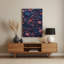 Abstrait floral 23, art mural gris en métal-1709667358