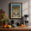 Leopard Gaze Modern - Framed Print-943598666-943598668
