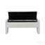 Banc de lit moderne avec rangement, grand repose-pieds rembourré, banc confortable près de la fenêtre pour salon, chambre, dortoir, table basse, lin blanc-753348434-753348444-753348446