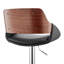 Tabouret Mid-Century à hauteur réglable avec accoudoirs en similicuir et métal-1959663875-1959663878