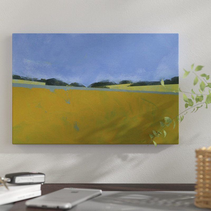 «Distant Flax», reproduction sur toile, Toile tendue, Blanc, H 24 po x l 32 po x P 1 po