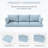 8-Piece Outdoor Cushion Cover Set (Set Of 3 Seats, 5 Backs), Covers Only-1991744280