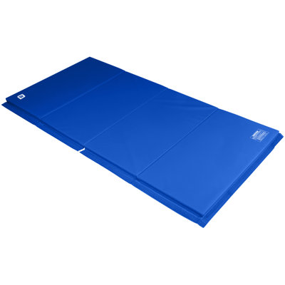 Tapis de gymnastique standard 4 pi x 8 pi x 1,5 po multicolore
