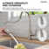 2-Function Single Handle Pull Down Kitchen Faucet with LED Light Base