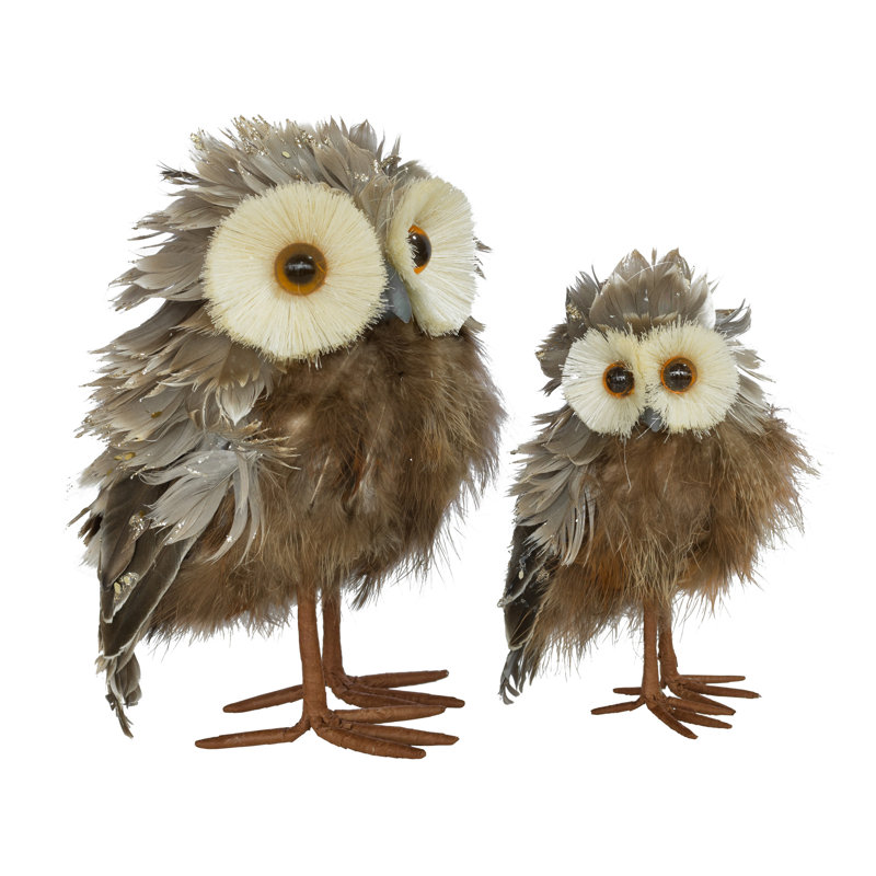 Boligee Owl Decorative Object, 20" H x 12" W x 14" D