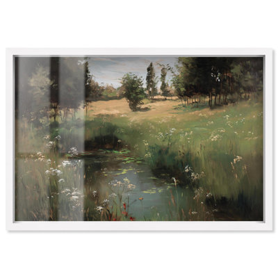 «Hidden Pond Spot Shadowbox» par Art Remedy