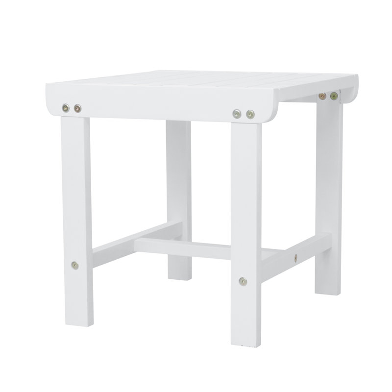 Table d'appoint Aleha, Blanc