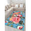 Tapis décoratif bleu, bleu et rouge-624997295