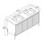 Kinser 61" Double Bathroom Vanity with Resin Top-789246471-740626958