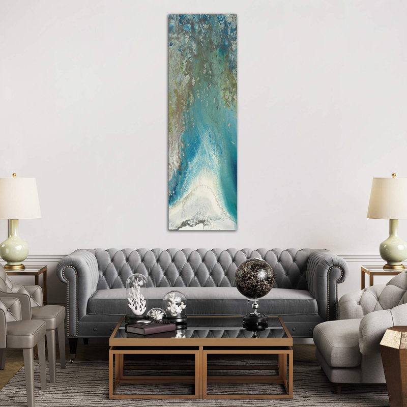 Heliotrope I by Blakely Bering - Panoramic Painting on Canvas, No Frame, 30.48 cm H x 91.44 cm W x 1.91 cm D