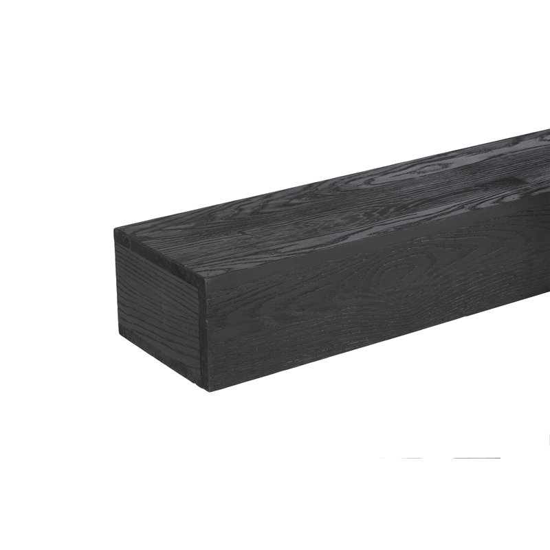 48 Inch Solid Wood Fireplace Mantel Shelf - Rustic Floating Wall Shelf for Home Decor, 6" H x 9" W x 48" D