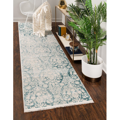 Tapis bleu clair / ivoire Teadora