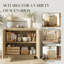 30,3 po Armoire de rangement avec 1 tablette et garniture dorée Accent Cabinet Office-272775529-273404030