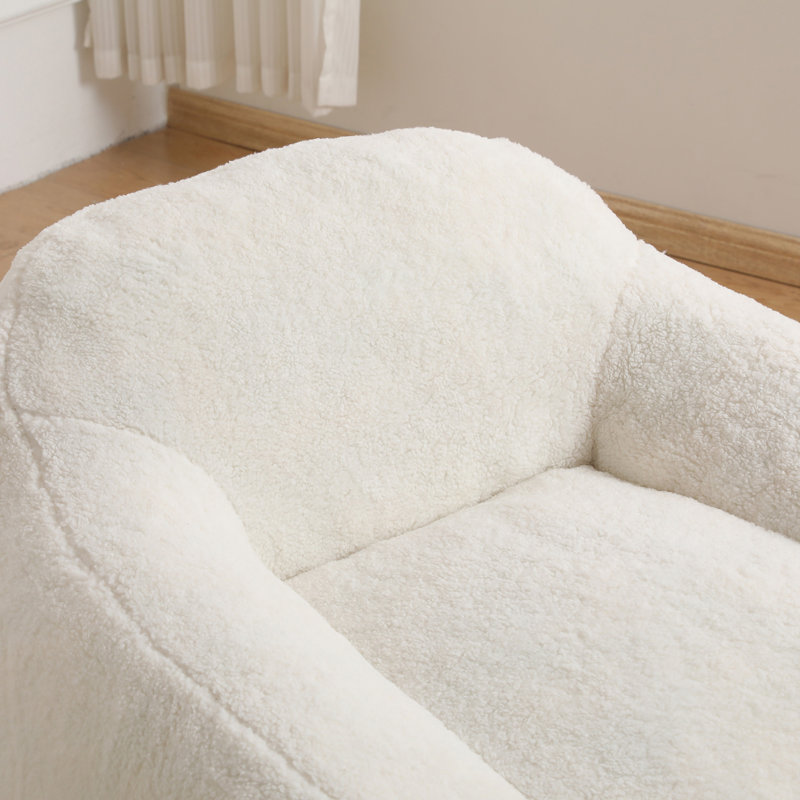 Fauteuil à billes, Ourson blanc cassé