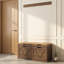 Banc de rangement rembourré pour chaussures avec armoire à 2 niveaux-1256059494