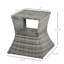 Table d'appoint en osier de rotin avec trou pour parasol Outsunny