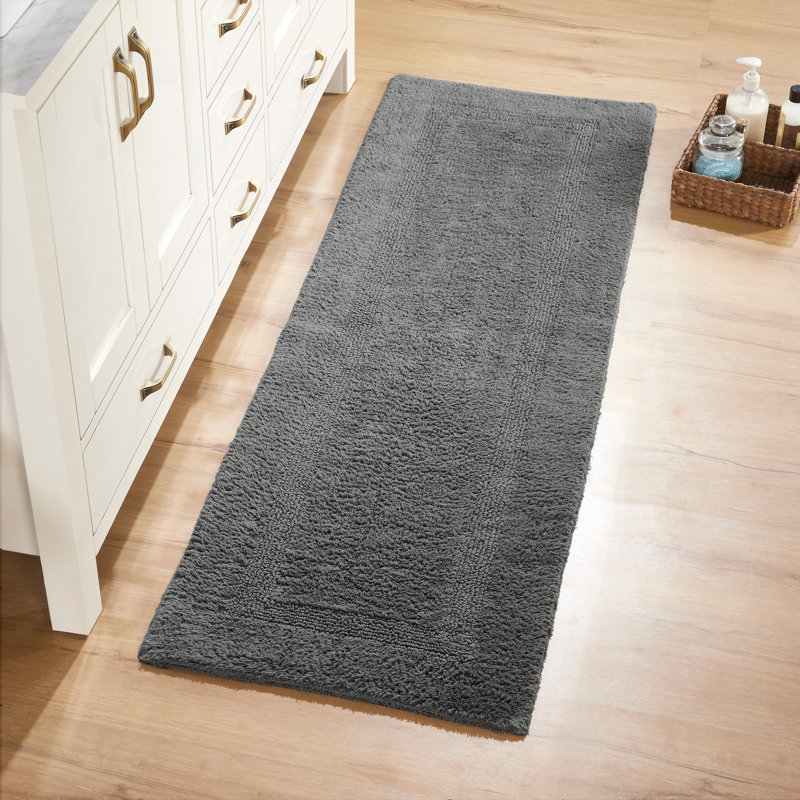 Myishia Bath Rug, Runner 1'8" x 5', Gray