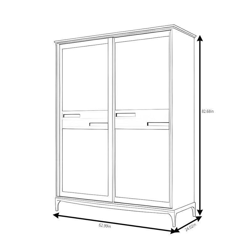 Garde-robe simple et moderne