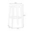 Chaise d'appoint sans dossier en noyer (ensemble de 2)-133570753