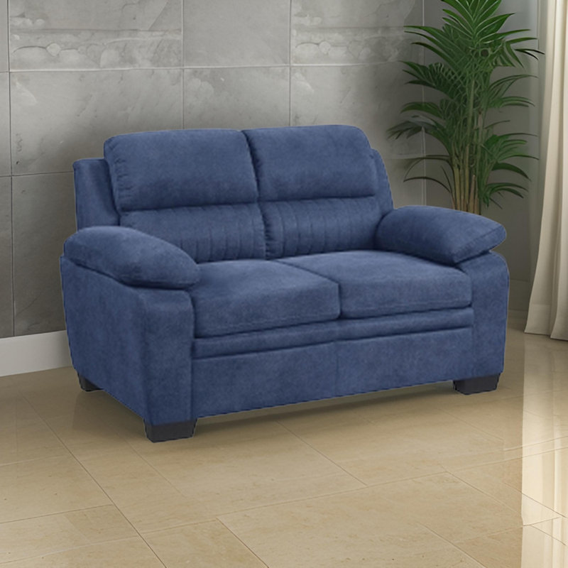 Causeuse rembourrée 58 po Mellitz, Bleu,  H 35 po x l 58 po x P 35,5 po