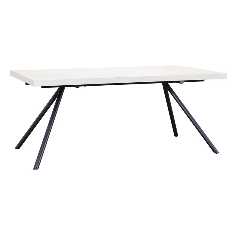 Table de salle à manger Perpetual, Gris ardoise, l 38 po x L 73 po x H 30,5 po