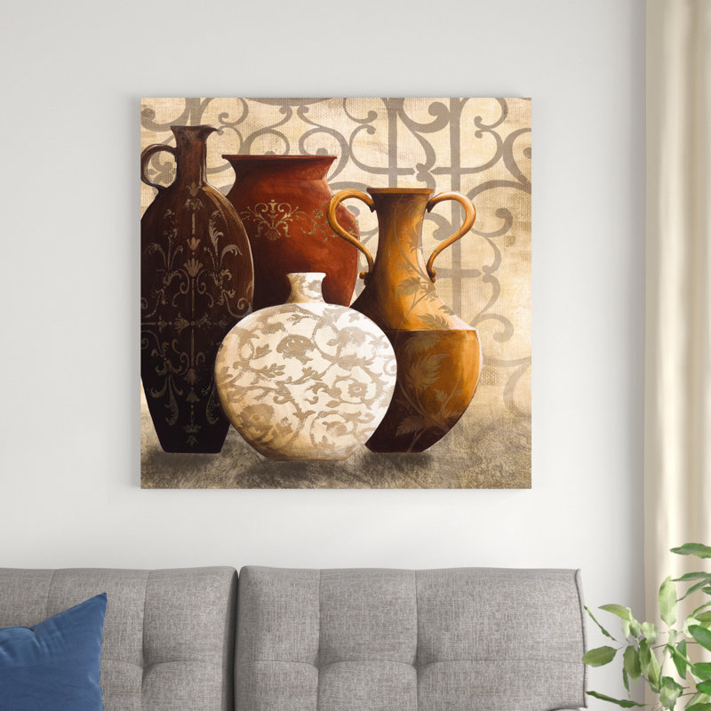 Vases en céramique, H 36 po x l 36 po, Impression sans cadre, Sans cadre