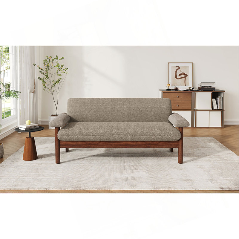 Canapé 2 places avec causeuse Modern, Brown