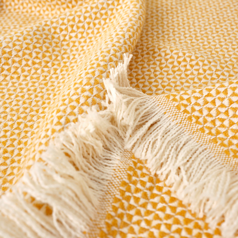 Cosey Throw Blanket, Mustard