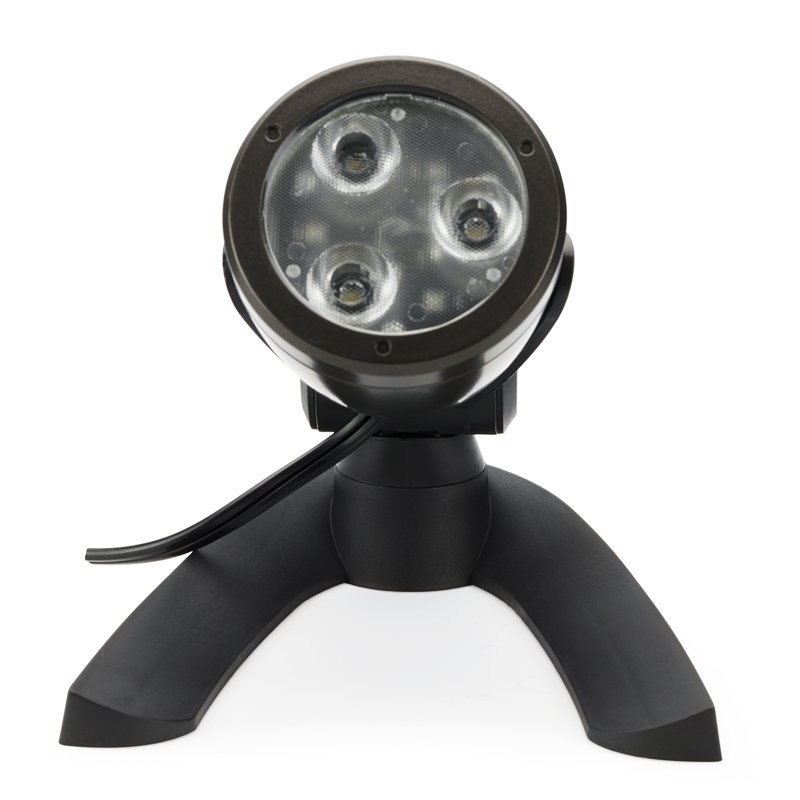 Elegant 3-Watt LED Garden Spotlight with Architectural Bronze Finish
