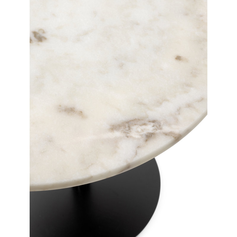 Harbour Round Dining Table, 31.5" W x 31.5" L, Standard Height, Off White Marble