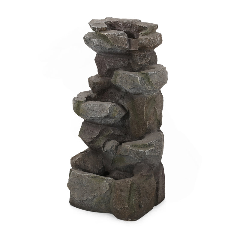 Fontaine d'extérieur Candler, gris pierre, APACHE 4 TIER Fountain