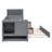 Twin Size Daybed With Storage Arms, Trundle And Charging Station-1890733797