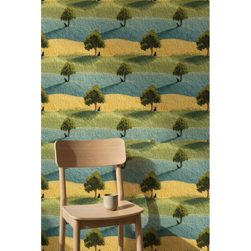 Papier peint paysage naturel Shades of Green