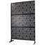 Écran d'intimité en métal H 76 po en métal - autoportant pour l'extérieur et l'intérieur. Idéal jardins, terrasses. , Rouille - Design pour terrasse, patio, balcon. Rouille, élégant, rehausse l'intérieur et l'extérieur