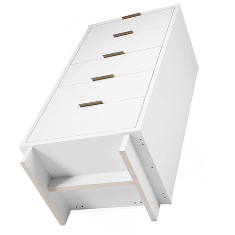 Granville 24" Chest In White (5-Drawer), White