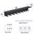 Keychain Wall Mount, Magnetic Key Hook And Mail Organizing Tray, Black