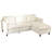 NY 88.5'' W Corduroy Sectional Storage Sofa With Adjustable Chaise Solid Wood Legs-2147193555