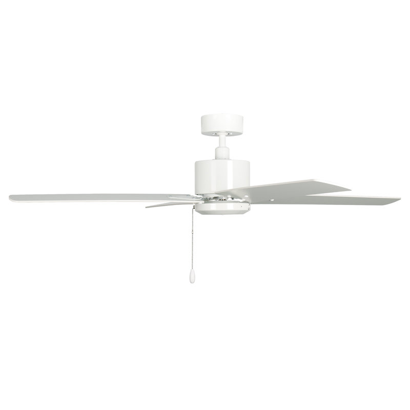 Ventilateur de plafond d'intérieur 4 pales Scoggins, Blanc, 207, Blanc