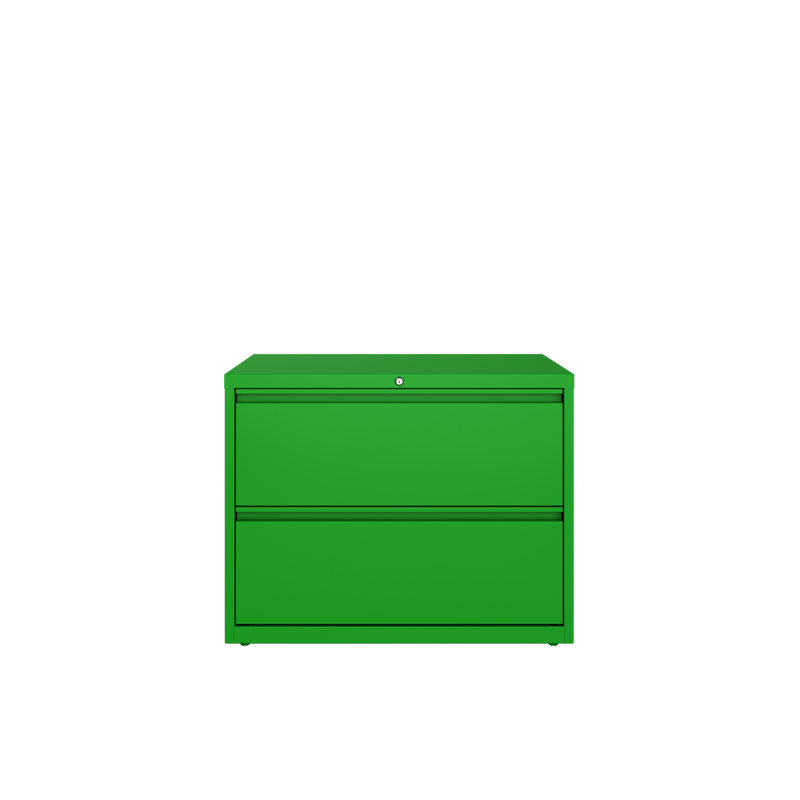 36'' Wide 2 -Drawer Steel File Cabinet, Green