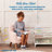 ECR4Kids Mila Sherpa Toddler Arm Chair with Removable Wooden Legs, Kids Furniture-93757373